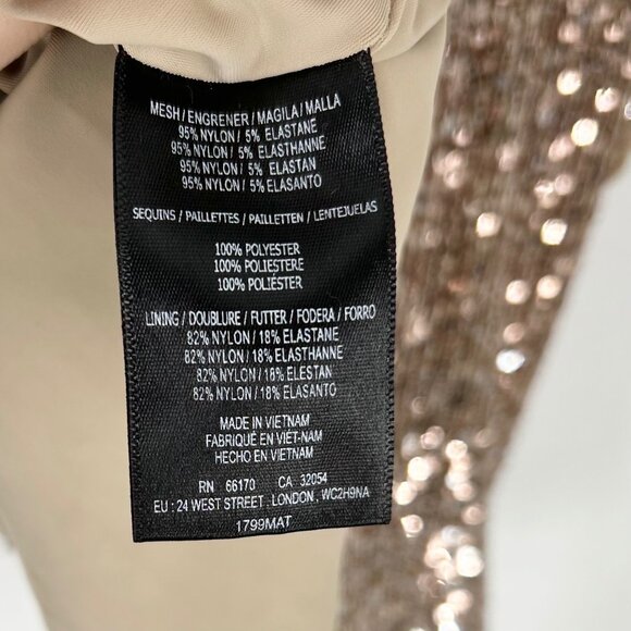 NWT BHLDN Anthropologie Carys Ombre Sequin Long Sleeve Mini Dress - Picture 9 of 12